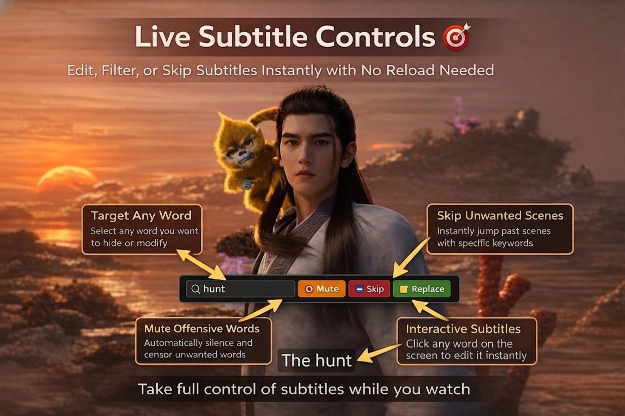 Live Subtitle Controls
